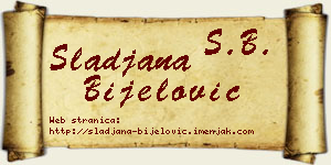 Slađana Bijelović vizit kartica